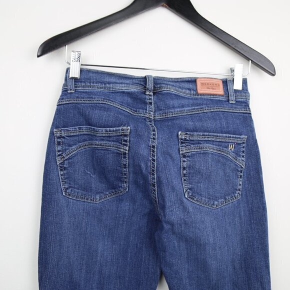 Weekend Maxmara Stretch Medium Wash Low Rise Boot Cut Denim Jeans - Picture 6 of 7
